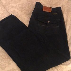 Mens cordaroy navy blue size 38/ by32